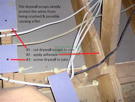 tie off electric wire attic metal box|attic insulation box.